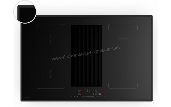 KLARSTEIN Velaire 80 Induction Flex Noir - Vue du dessus