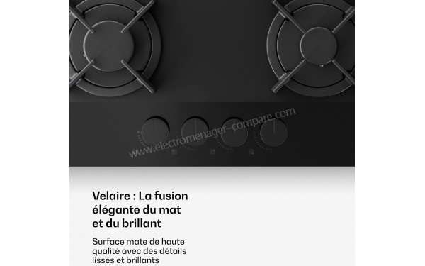 KLARSTEIN Velaire 60 Gaz Noir - Panneau de commandes