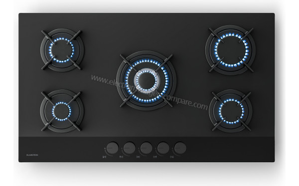 KLARSTEIN Velaire 90 Gaz Noir - Vue du dessus