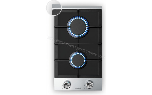 KLARSTEIN Verosteel 30 Gaz Argent - Vue du dessus