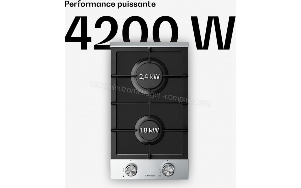 KLARSTEIN Verosteel 30 Gaz Argent - Puissance des foyers