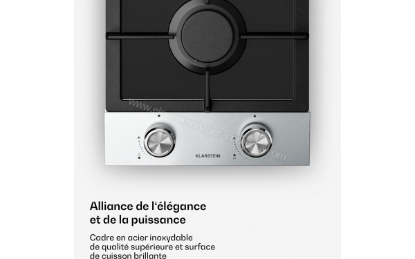 KLARSTEIN Verosteel 30 Gaz Argent - Panneau de commandes