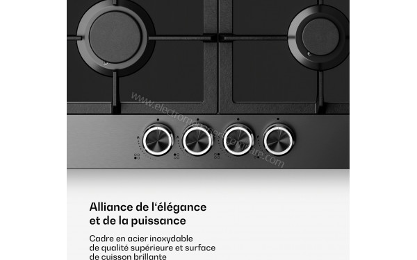 KLARSTEIN Verosteel 60 Gaz Noir - Panneau de commandes