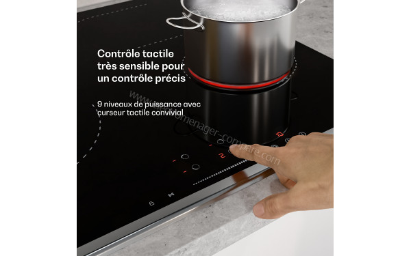 KLARSTEIN Verosteel 60 Vitroc&eacute;ramique Noir - Panneau de commandes