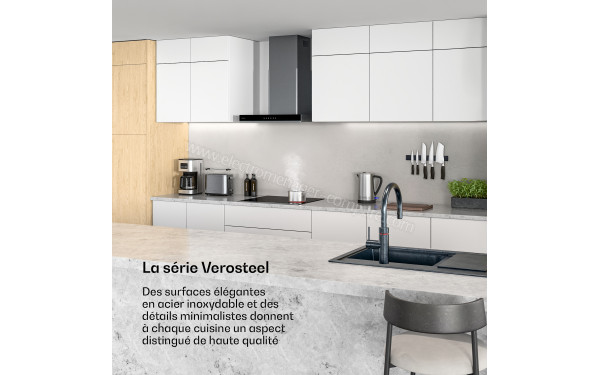 KLARSTEIN Verosteel 60 Vitroc&eacute;ramique Noir - Mise en situation