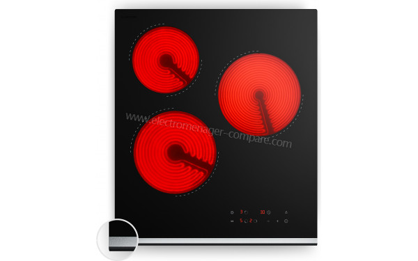 KLARSTEIN Verosteel 45 Vitroc&eacute;ramique Noir - Vue du dessus