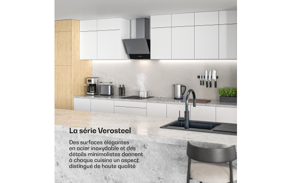 KLARSTEIN Verosteel 45 Vitroc&eacute;ramique Noir - Mise en situation