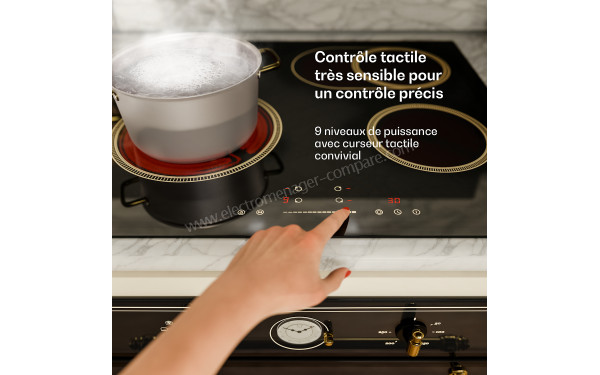 KLARSTEIN Victoria 60 Vitroc&eacute;ramique Noir - Panneau de commandes