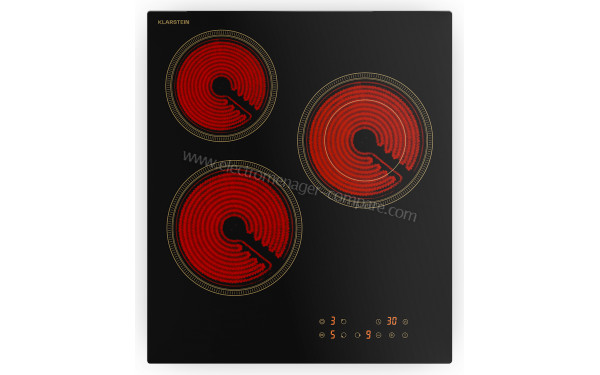 KLARSTEIN Victoria 45 Vitroc&eacute;ramique Noir - Vue du dessus