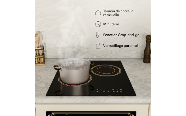 KLARSTEIN Victoria 45 Vitroc&eacute;ramique Noir - Mise en situation