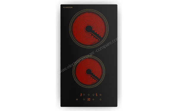 KLARSTEIN Victoria 30 Vitroc&eacute;ramique Noir - Vue du dessus