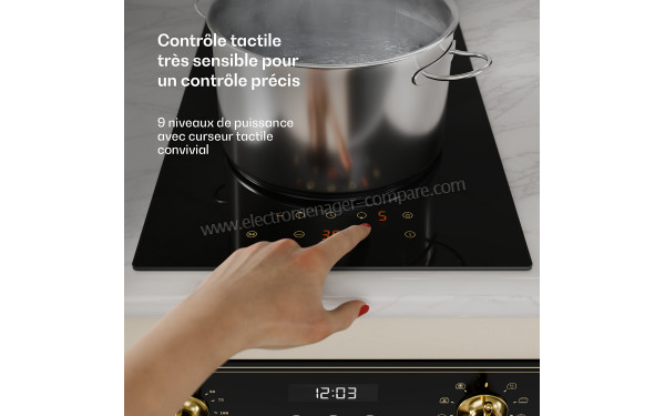 KLARSTEIN Victoria 30 Vitroc&eacute;ramique Noir - Panneau de commandes