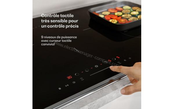 KLARSTEIN Verosteel 90 Induction Noir - Panneau de commandes