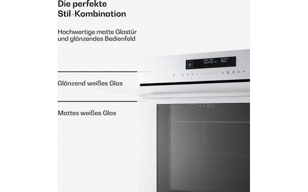 KLARSTEIN Velaire 74L Blanc - Vue des programmes