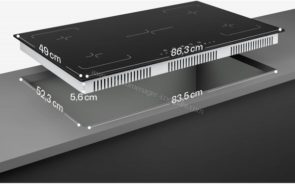 KLARSTEIN Velaire 90 Induction Noir - Dimensions