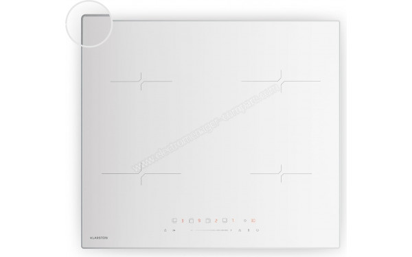 KLARSTEIN Velaire 60 Induction Blanc - Vue du dessus