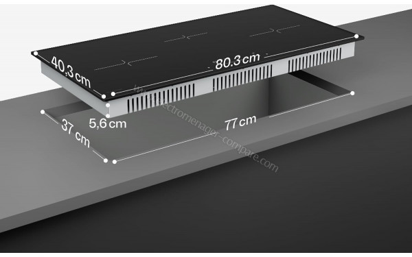 KLARSTEIN Velaire Slim 80 Noir - Dimensions