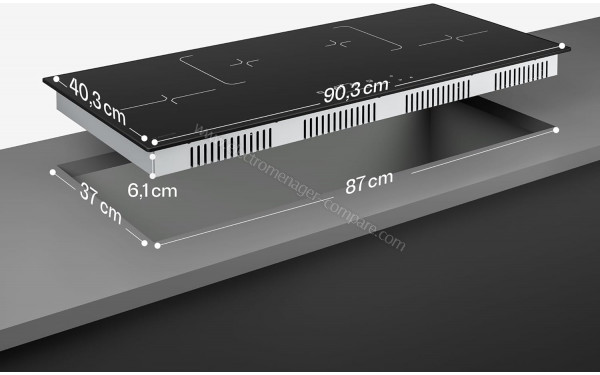 KLARSTEIN Velaire Slim 90 Noir - Dimensions
