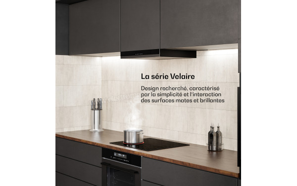 KLARSTEIN Velaire 60 Vitroc&eacute;ramique Noir - Mise en situation