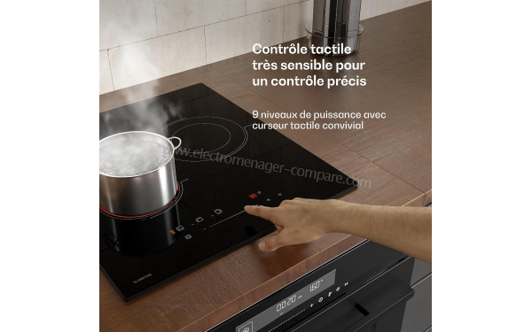 KLARSTEIN Velaire 45 Vitroc&eacute;ramique Noir - Mise en situation