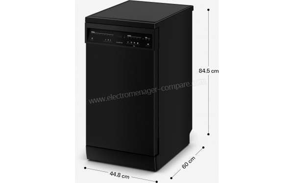 KLARSTEIN Velaire 45 cm Noir Pose-Libre - Dimensions