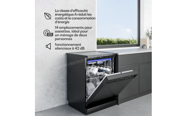 KLARSTEIN Velaire 60 cm Noir Pose-Libre - Mise en situation