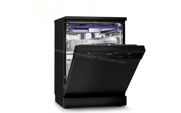 KLARSTEIN Velaire 60 cm Noir Pose-Libre - Vue 3/4 gauche