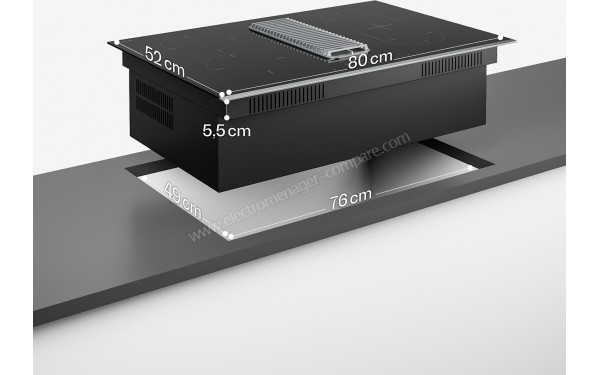 KLARSTEIN Verosteel 80 Induction Noir - Dimensions