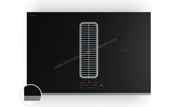 KLARSTEIN Verosteel 80 Induction Noir - Vue du dessus