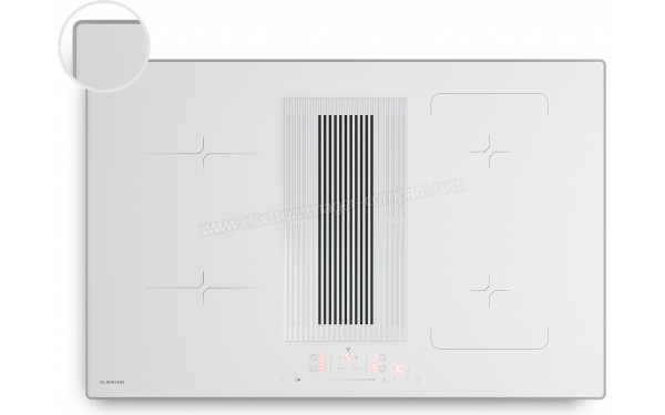 KLARSTEIN Velaire 80 Induction Blanc - Vue du dessus