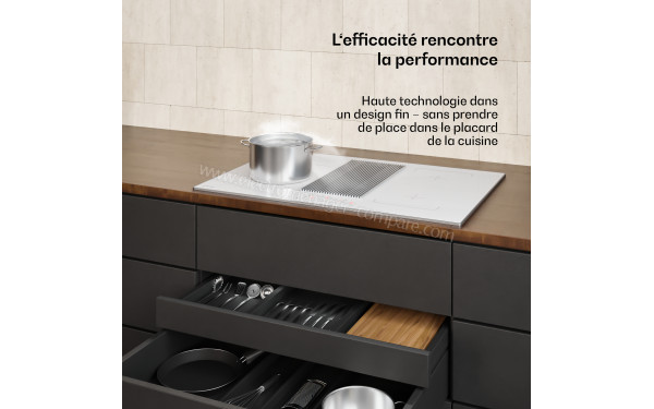 KLARSTEIN Velaire 80 Induction Blanc - Mise en situation