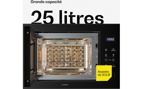 KLARSTEIN Velaire 850W Noir - Dimensions