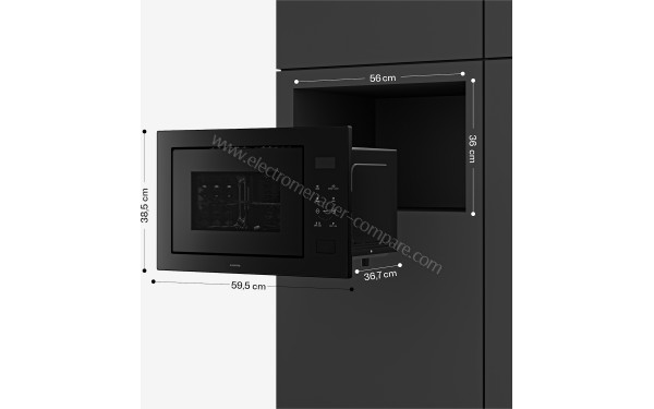 KLARSTEIN Velaire 850W Noir - Dimensions