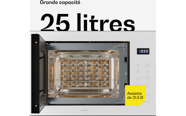 KLARSTEIN Velaire 850W Blanc - Dimensions