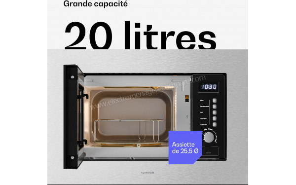 KLARSTEIN Verosteel 700W Inox - Dimensions