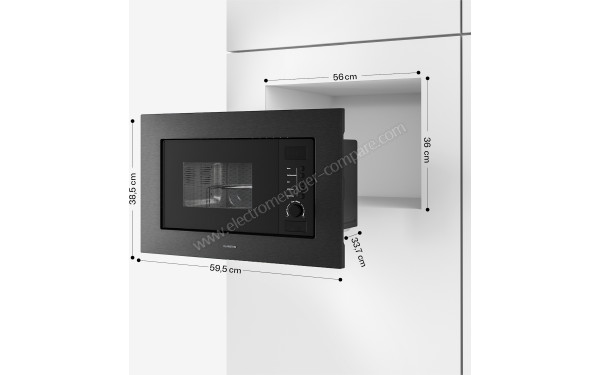 KLARSTEIN Verosteel 700W Noir - Dimensions