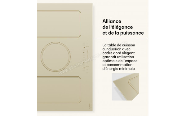 KLARSTEIN Victoria Induction 77 Cr&egrave;me - Zoom sur les bordures