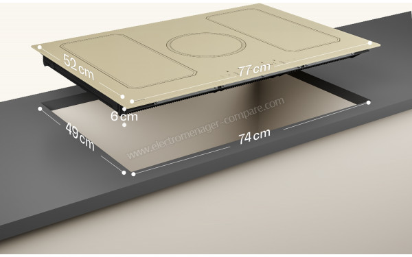 KLARSTEIN Victoria Induction 77 Cr&egrave;me - Dimensions