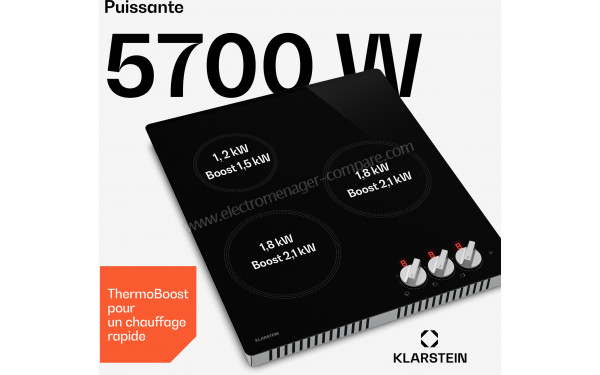 KLARSTEIN Kochheld 3 - Puissance de cuisson