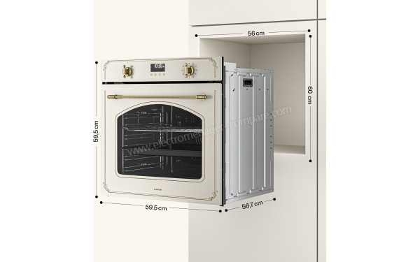 KLARSTEIN Victoria 76 Cr&egrave;me - Dimensions