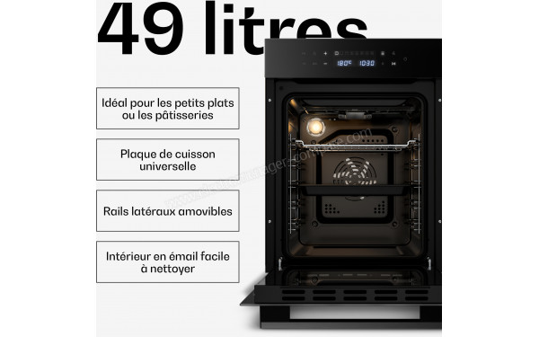 KLARSTEIN Velaire 49L Noir - Dimensions