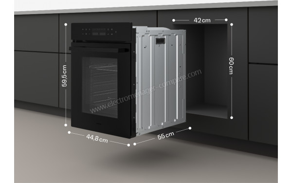 KLARSTEIN Velaire 49L Noir - Dimensions