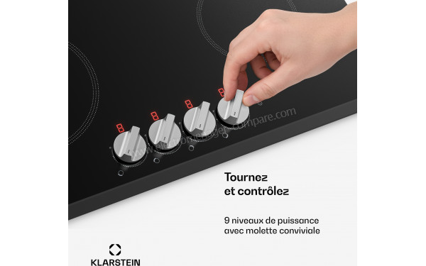 KLARSTEIN Kochheld 4 Noir - Panneau de commandes