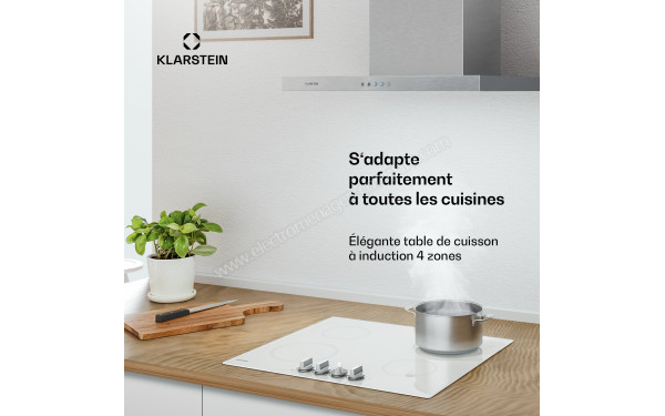 KLARSTEIN Kochheld 4 Blanc - Appareil encastr&eacute;