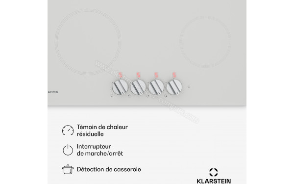 KLARSTEIN Kochheld 4 Blanc - Panneau de commandes