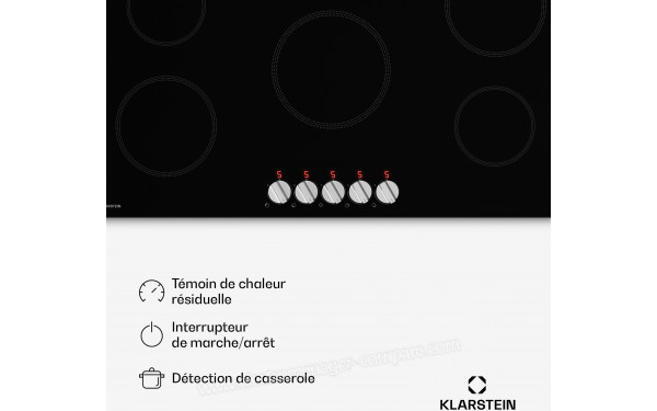 KLARSTEIN Kochheld 5 Noir - Panneau de commandes