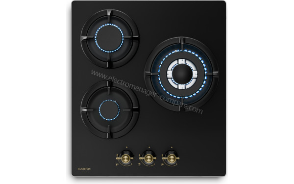 KLARSTEIN Victoria Gaz 3 Noir - Vue du dessus