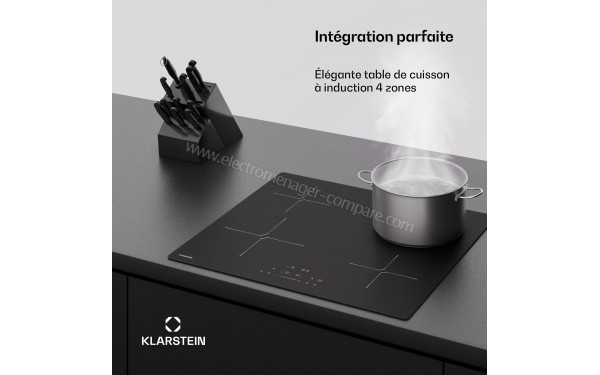 KLARSTEIN PowerGlide 60 Noir Mat - Appareil encastr&eacute;