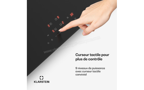KLARSTEIN PowerGlide 60 Noir Mat - &Eacute;cran tactile