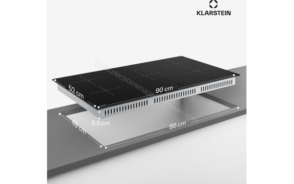 KLARSTEIN PowerGlide 90 Noir - Dimensions
